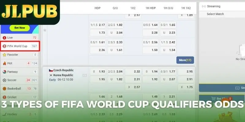 3 Types of FIFA World Cup qualifiers odds