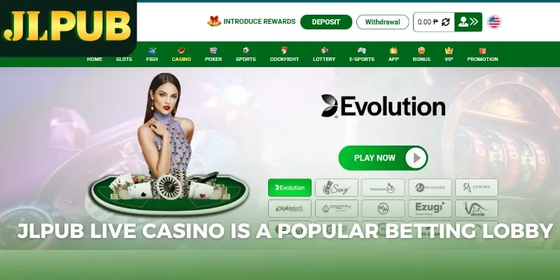 Jlpub Live Casino 1 JLPUB Live Casino is a popular betting lobby