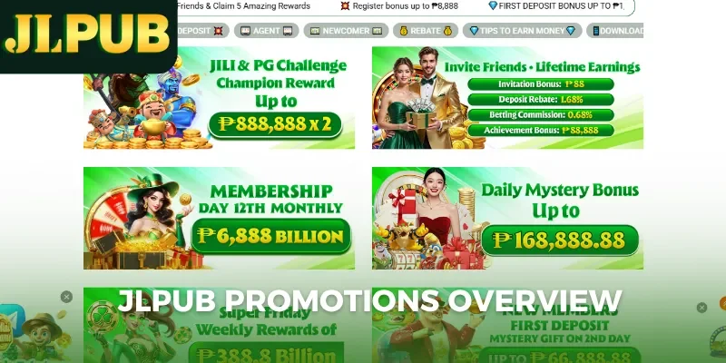 Jlpub Promotions 3 JLPUB promotions overview