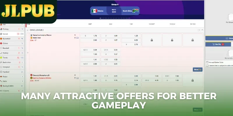 Jlpub Sports 3 Many attractive offers for better gameplay