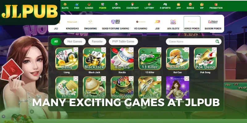 Many exciting games at JLPUB