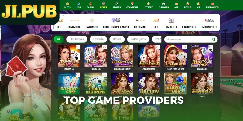 Top game providers